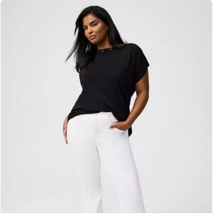Torrid Heritage Jersey Lace-Up Dolman Top